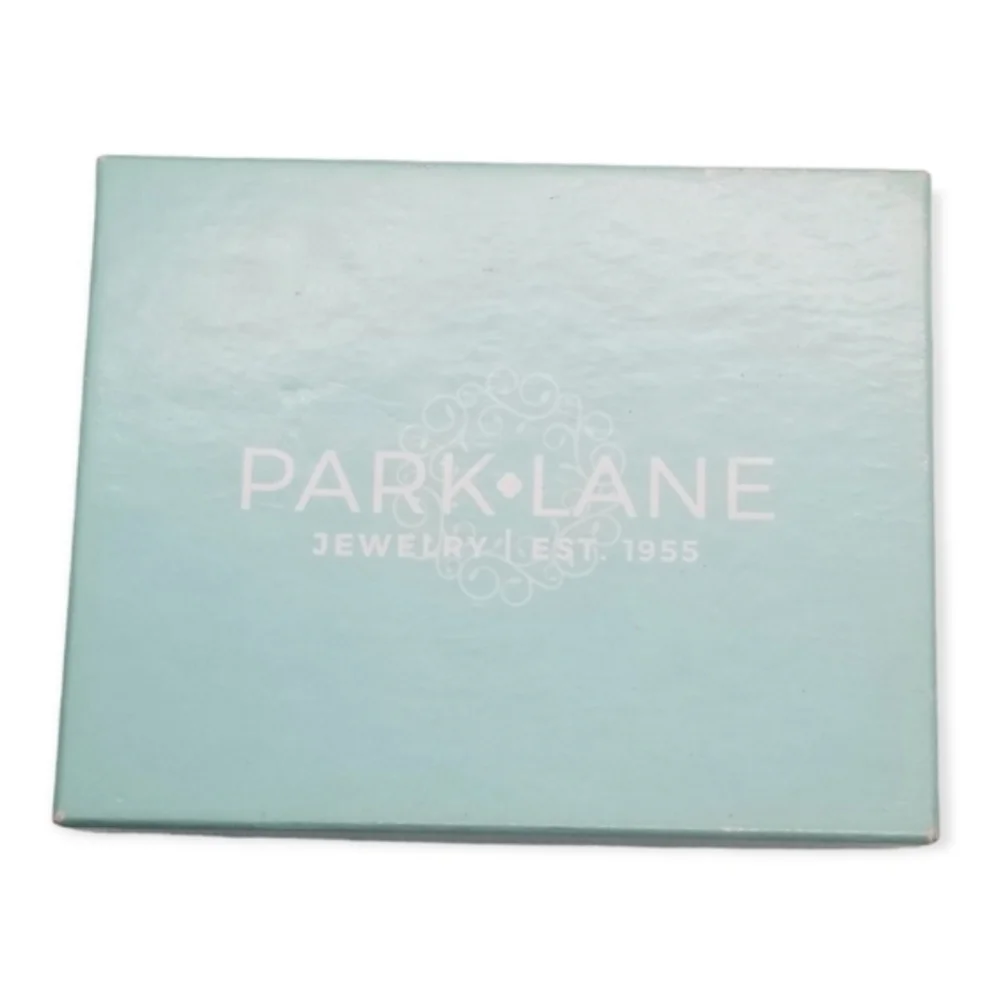PARK LANE NIB SILVERTONED & CRYSTAL INFINITY DESIGN EARRINGS